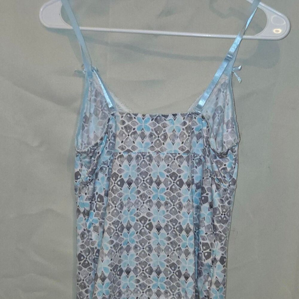 Y2K Lace-Trimmed Printed Cami - Size Large delicate  softgirl dollette pin up - Picture 7 of 7